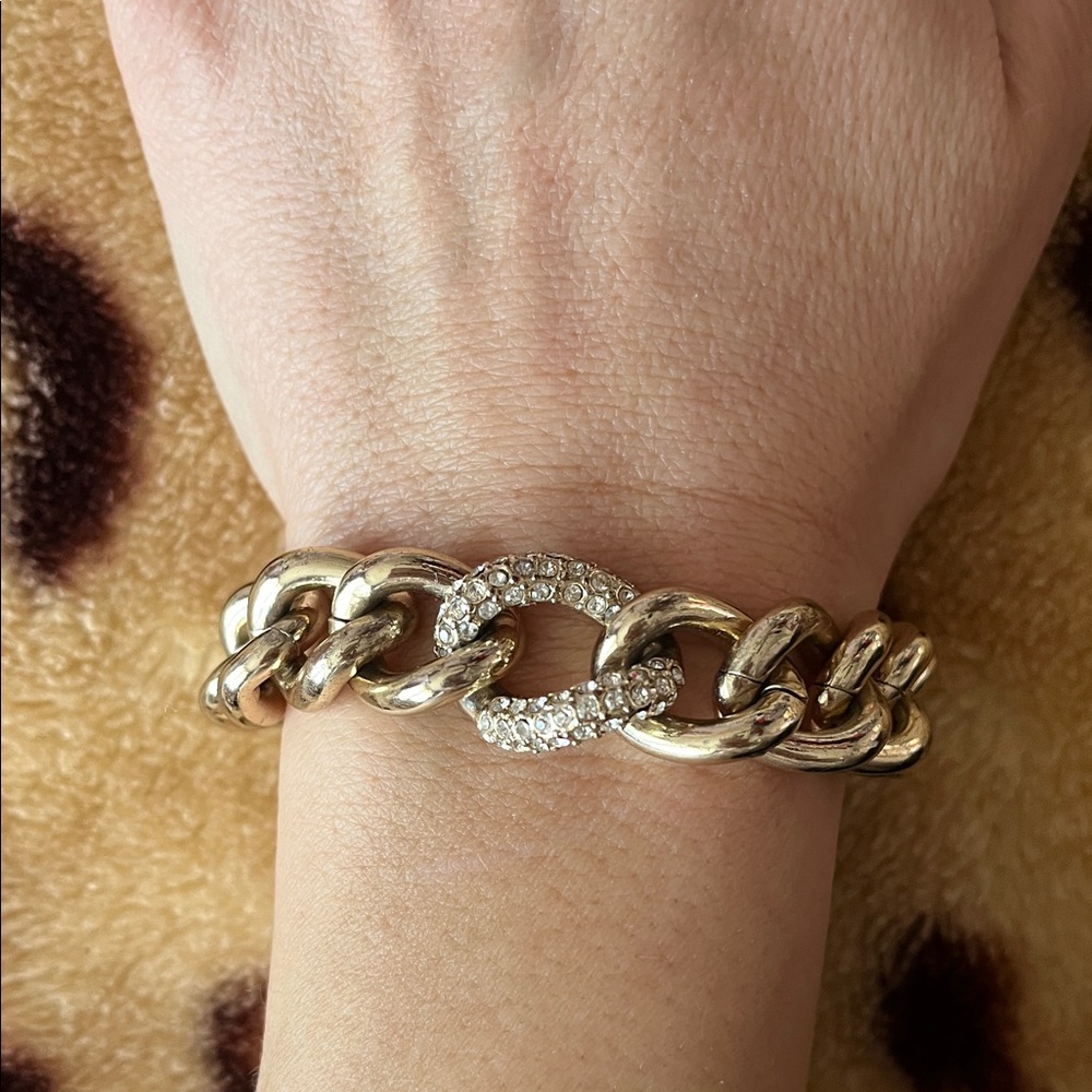 Victoria's Secret Gold Bracelet with Wing Charm